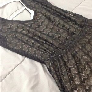 Zig Zag Perforated Black dress